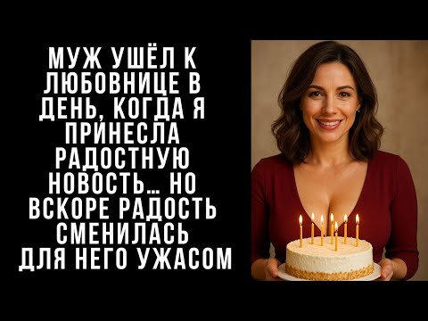Видео: Муж УШЁЛ к любовнице в день, когда я принесла радостную новость… Но вскоре радость сменилась