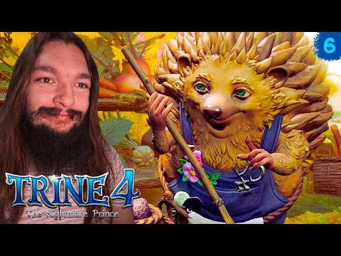 Видео: Trine IV: The Nightmare Prince #6 - ПОМОЩЬ ЕЖУ