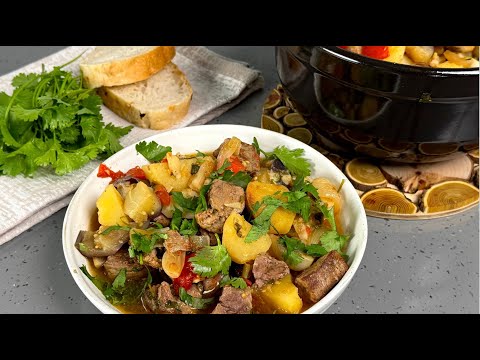 Видео: Сыта и довольна вся семья! Чанахи в горшочке, вкусно и просто. Ну просто нельзя не приготовить!
