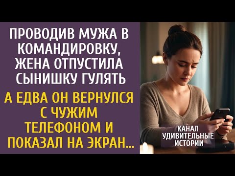 Видео: Проводив мужа в командировку, жена отпустила сынишку гулять… А едва он вернулся с чужим телефоно