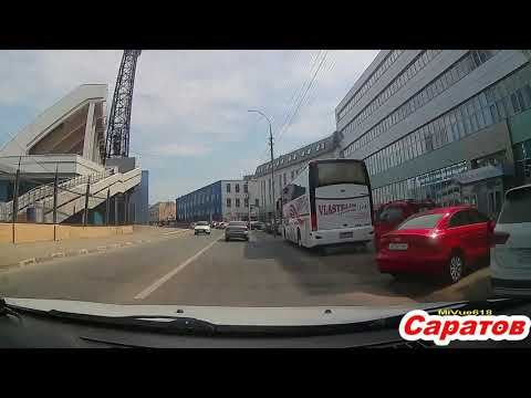 Видео: Саратов ул Степана Разина,  Большая Садовая, Шелковичная, Вокзальная,Аткарская 26 06 2021