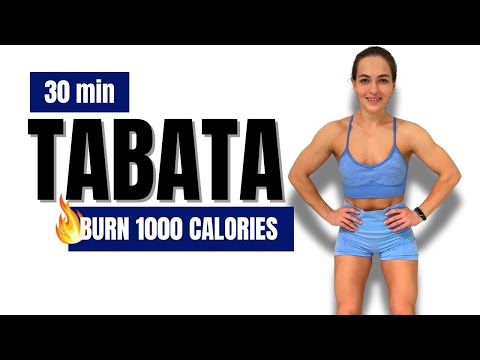 Видео: 30-минутная интенсивная тренировка Табата на всё тело | Сожгите 1000 калорий дома
