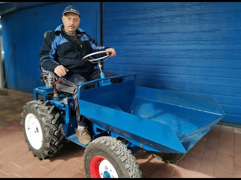 Видео: "Шассик" ч.2. Самодельный минидумпер обретает внешний вид.