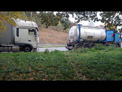 Видео: Дальнобой. Сами не работают и мне не дают. Молодцы французы!