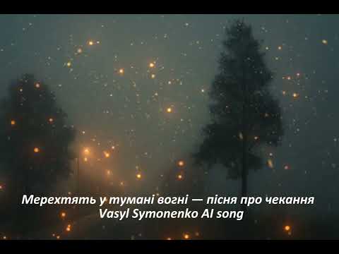 Видео: Мерехтять у тумані вогні — пісня про чекання | Vasyl Symonenko AI song