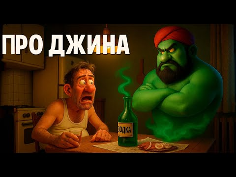 Видео: ПРО ДЖИНА ! "ABOUT A GENIE!" Мультфильм по песне В.С.Высоцкого !