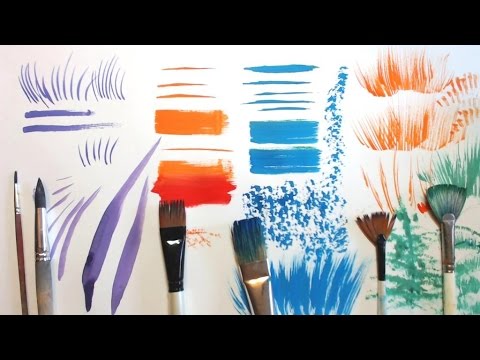 Видео: КАКИЕ кисти нужны для рисования и КАК их использовать