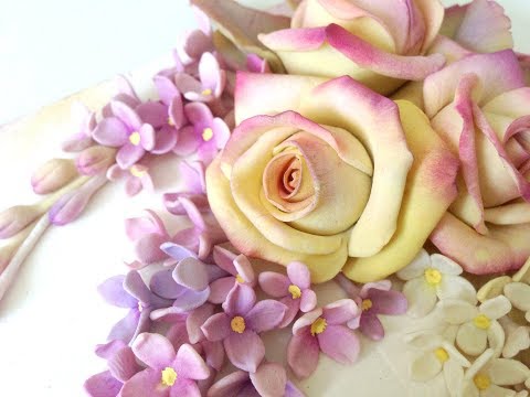 Видео: Соленое тесто. Панно с сиренью и розами. МК 2 часть. Сборка композиции