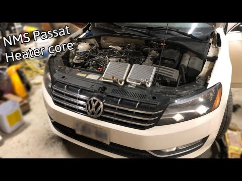 Видео: Замена радиатора отопителя NMS TDI Passat