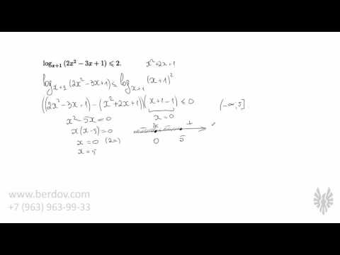 Видео: Логарифм с переменным основанием — подробный разбор метода рационализации