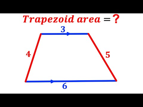 Видео: Можете ли вы найти площадь трапеции? | (Трапеция) | #математика #математика | #геометрия