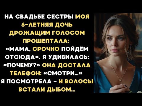 Видео: На свадьбе сестры моя 6-летняя дочь дрожащим голосом прошептала: «Мама, срочно пойдём отсюда...»