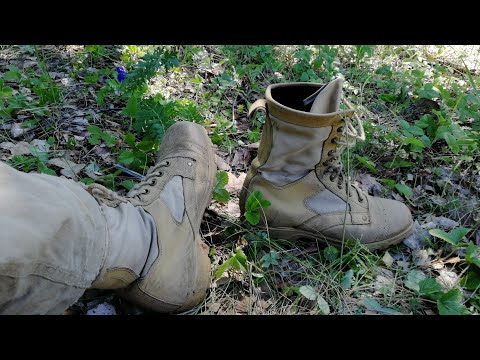 Видео: Берцы пустынные "Сирийки" - оптимально для летнего копа. Обзор.