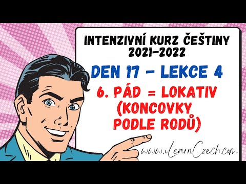 Видео: Курс чешского 17.4: Предложный падеж - окончания существительных по роду