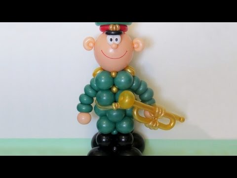 Видео: Солдат из шаров (тело) / Soldier (body) of balloons (Eng subs)