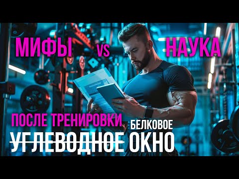 Видео: Углеводное - БЕЛКОВОЕ окно, после силовой тренировки. Питание по науке