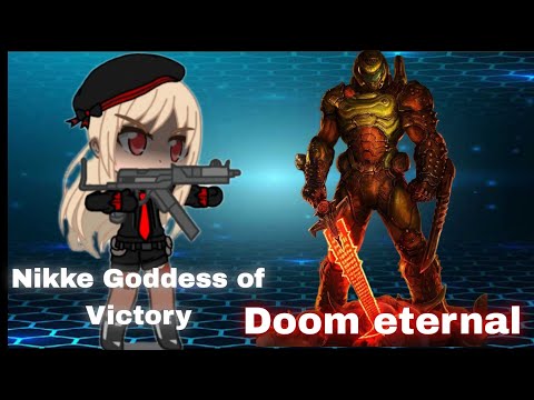 Видео: реакция Nikke Goddess of Victory на Doom eternal часть 3/? #gashaclub  #reaction #реакция