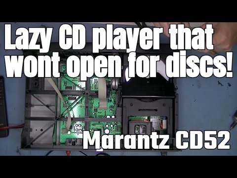 Видео: Как устранить неполадки в работе лотка CD-плеера Marantz CD52 за считанные минуты!