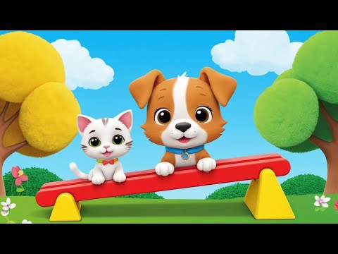 Видео: Качели «Котёнок и щенок» 🐱🐶