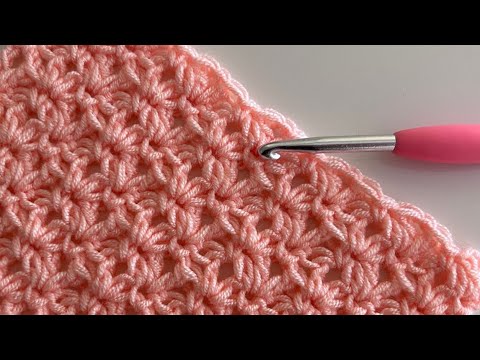 Видео: Супер легкий быстрый узор вязания шали сумки шарфа одеяла вязания крючком для начинающих