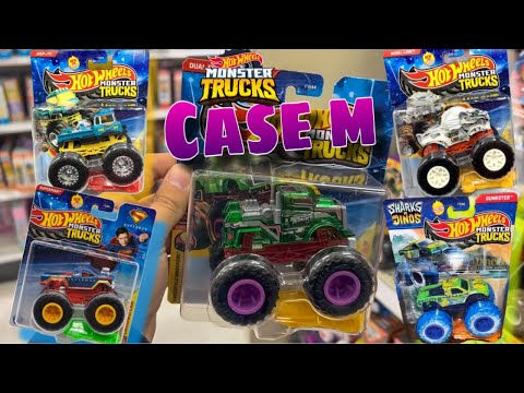 Видео: Кейс Hot Wheels Monster Trucks 2025 года M найден в магазине TARGET! В магазине и полный обзор!