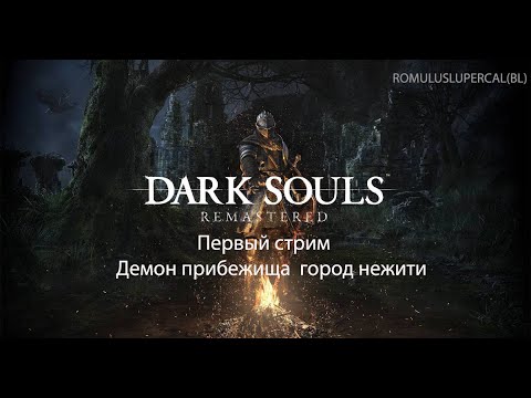 Видео: Dark souls первый стрим Демон прибежища, город нежити