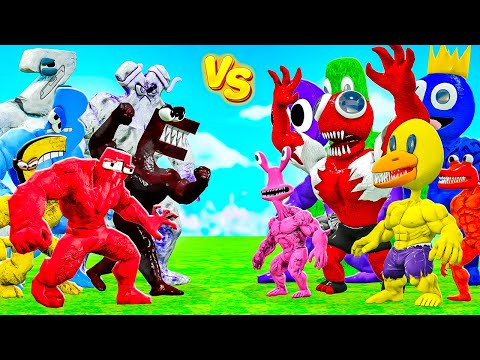 Видео: КАЧКИ АЛФАВИТ ЛОР ПРОТИВ КАЧКОВ РАДУЖНЫХ ДРУЗЕЙ В ГАРРИС МОД! ALPHABET LORE VS RAINBOW FRIENDS!