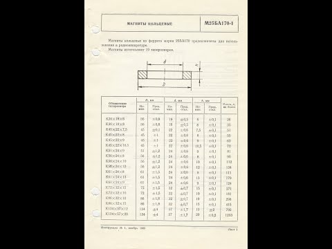 Видео: М25БА170-1 - магниты кольцевые