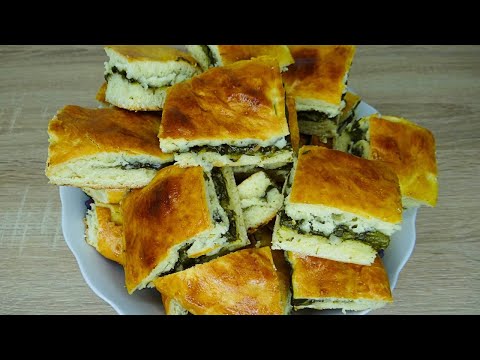 Видео: Необычная начинка в обычном пироге. Пирог со щавелем. Легкий рецепт вкусного пирога.