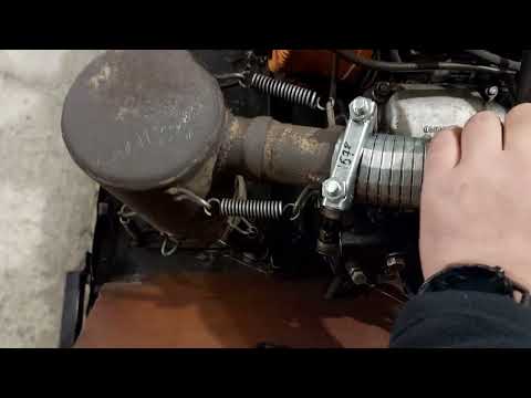 Видео: выхлоп на буран для двигателя лифан 35 л.с.
