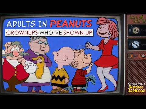 Видео: ВЗРОСЛЫЕ, КОТОРЫЕ ПОЯВИЛИСЬ: В мультфильмах «Peanuts» чаще всего можно было увидеть лица взрослых...