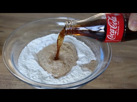 Видео: 💯 только КОКА-КОЛА и мука.😱 просто перемешайте.❗😋 сумасшедший рецепт.😍
