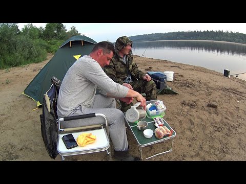 Видео: Ловля Леща на Донки.Ловля Судака на Закидушки.Рыбалка с ночёвкой на Вятке.Палатка Трамп скаут 3