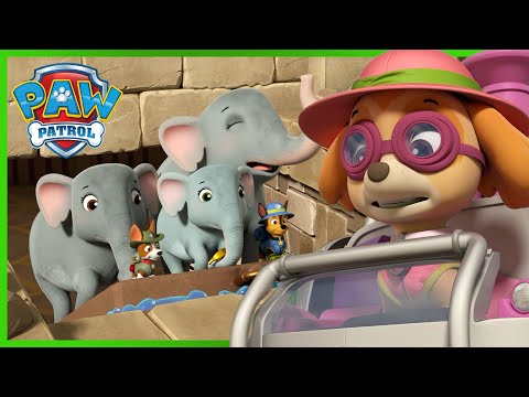 Видео: Jungle Rescue кученцата спасяват семейството слонове и още! PAW Patrol Bulgarian карикатури за деца