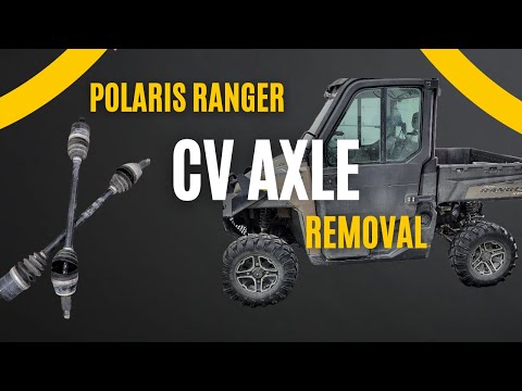 Видео: Как снять передний мост CV с Polaris Ranger