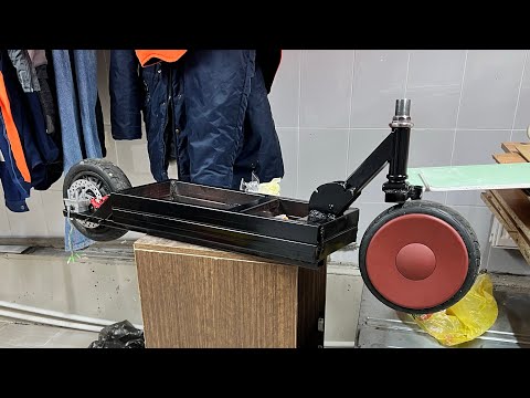 Видео: Самодельный самокат из гироскутера