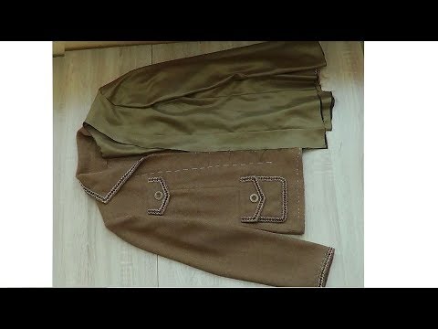 Видео: Соединяем верх жакета с подкладкой
