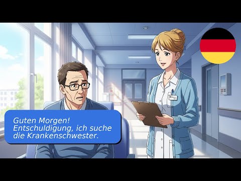 Видео: 5 простых диалогов на немецком языке A1 A2 В больнице