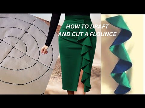 Видео: КАК СДЕЛАТЬ ЧЕРТЕЖ И КРОЙ ВОЛАН... #волан #черчение #крой #шитье #трендовый #вирусный #популярный