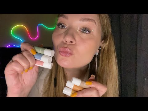 Видео: ASMR | АСМР Липкие звуки рта, тестируем бальзамы для губ🫦Lip balm, wet mouth sounds, lip smacking