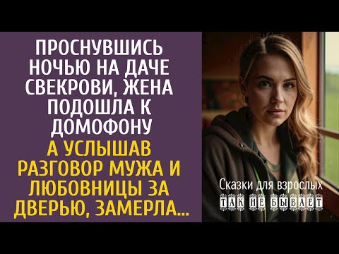 Видео: Проснувшись ночью на даче свекрови, жена подошла к домофону… А услышав разговор мужа и любовницы…