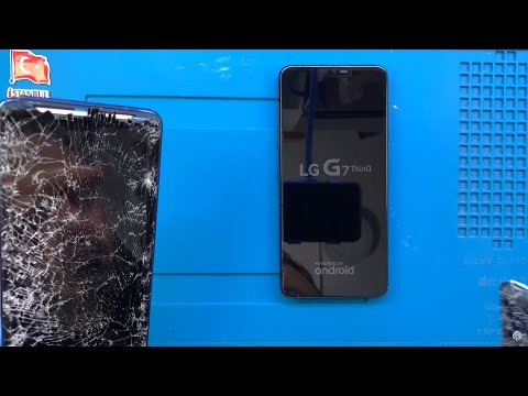 Видео: Восстановление заброшенного и сломанного телефона LG | Замена экрана LG G7 ThinQ