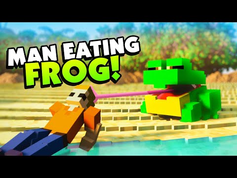 Видео: ЧЕЛОВЕКА съела ГИГАНТСКАЯ ЛЯГУШКА! — Разборка модов