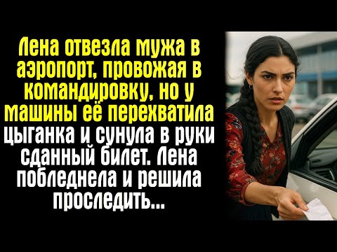 Видео: Лена отвезла мужа в аэропорт, провожая в командировку, но у машины её перехватила цыганка и сунула..