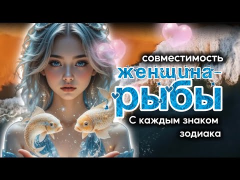 Видео: Женщина Рыбы ♓ Совместимость с каждым знаком зодиака | Кто её идеальная пара?