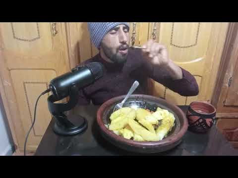 Видео: ASMR Конкурс по поеданию тажина из мяса, курицы и овощей