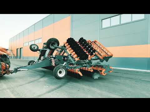 Видео: Борона двухрядная дисковая STELLAR (Стеллар)