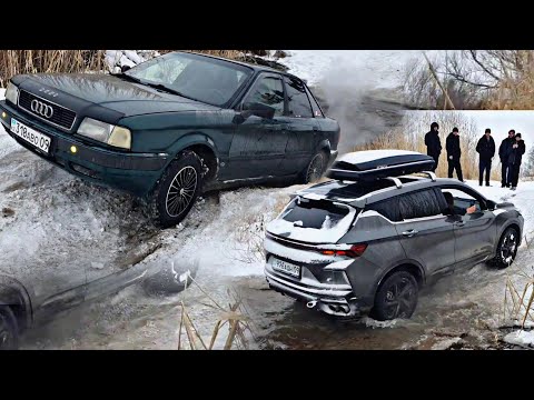 Видео: СТАРАЯ Ауди против НОВОГО китайца на бездорожье! Было сложно! Quattro, Ауди 100, Волга, Allroad