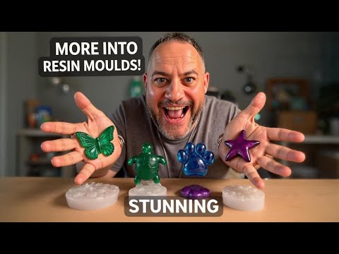 Видео: Новые формы из смолы от @intoresin 🐢🦋⭐🐾 Поддон для черепахи, бабочки, морской звезды и кошачьей л...