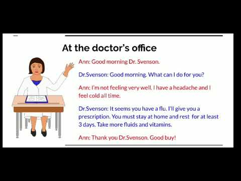 Видео: Урок №17 Английски език - При лекаря - думи и изрази